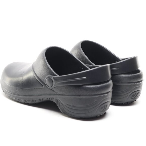 Easy Works by easy street Rubber Mules Clogs Women 7 Black - Picture 8 of 17